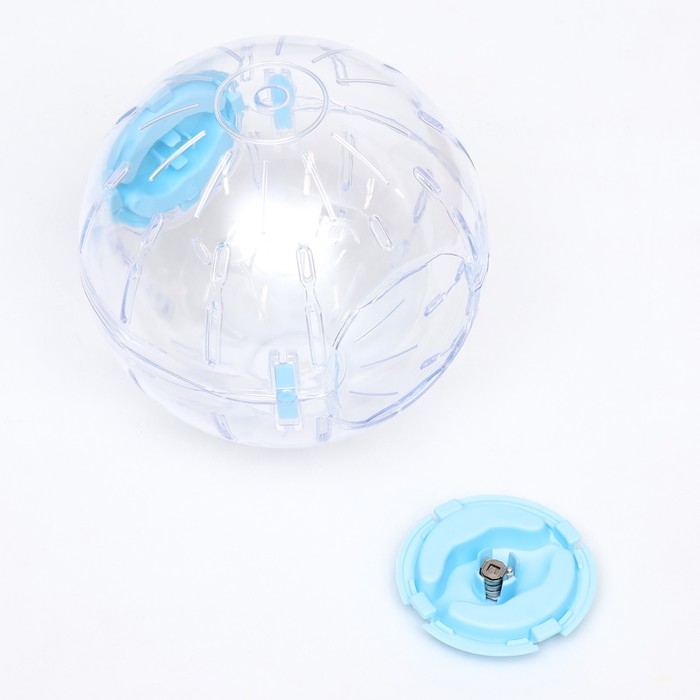 Шар для грызунов с подсветкой Шар для грызунов с подсветкой "Пижон", 14 см, синий