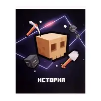 Предметная тетрадь по истории Calligrata &laquo;Пиксели&raquo;, 36 листов, в клетку, со справочным материалом, обложка из мелованного картона