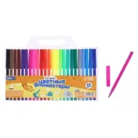 Фломастеры 24 цвета, вентилируемый колпачок, блистер