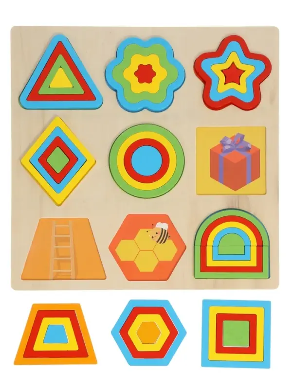 Сортер для малышей деревянный