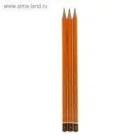Набор карандашей чернографитных разной твердости 3 штуки Koh-I-Noor 1500/3, HB, B, H, в пакете