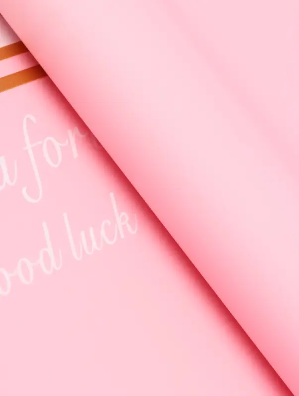 Пленка флористическая для цветов и букетов &laquo;Удача&raquo;, розовая, 57&times;57 см