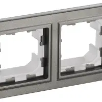 BRITE Рамка 2 поста IP44 РУ-2-БрШ-44 шампань