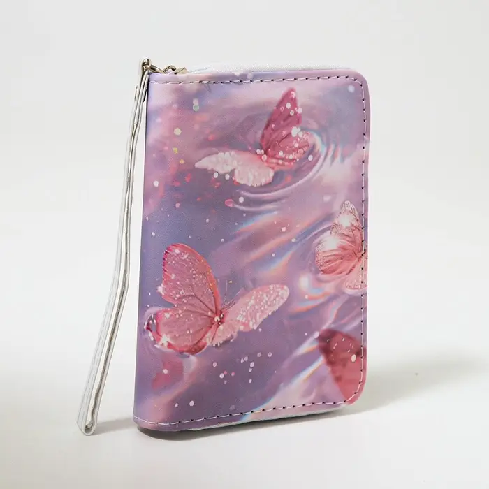 Кошелёк на молнии Выбражулька &laquo;Бабочки&raquo;, розовый