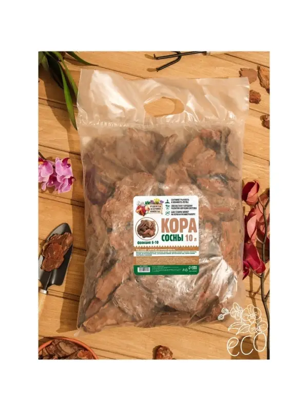 Кора сосны &laquo;Рецепты Дедушки Никиты&raquo; 10 л фр 6-10