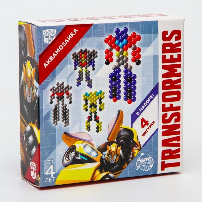 Аквамозаика «Трансформеры: Автоботы», персонажи, 4 фигурки, 300 шариков Аквамозаика «Трансформеры: Автоботы», персонажи, 4 фигурки, 300 шариков