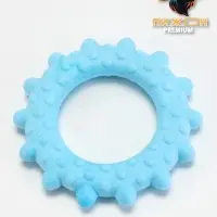 Плавающая игрушка для собак Пижон Premium &laquo;Кольцо с шипами&raquo;, 8 см, вспененный TPR, голубая