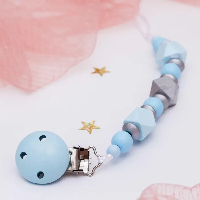 Подарочный набор M&B &laquo;Малыш&raquo; держатель для соски-пустышки, грызунок-прорезыватель