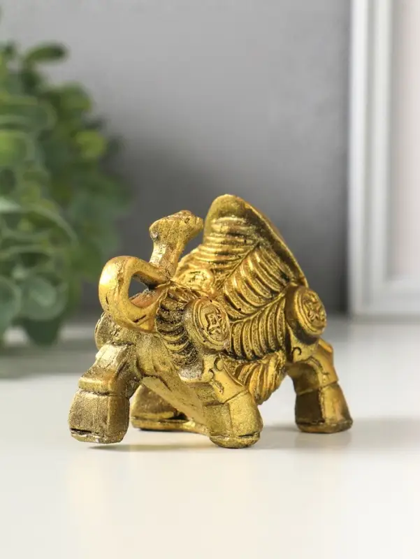 Фигурка гипс &laquo;Золотой телец&raquo;, 6&times;9&times;5 см, под золото