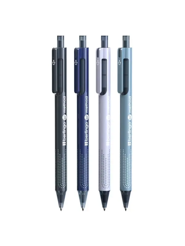 Ручка шариковая автомат Berlingo Ручка шариковая автомат Berlingo "Method", 0,7мм, синяя, корпус ассорти
