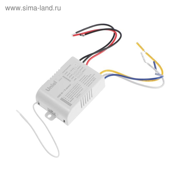 Пульт управления светом Uniel, 3 канала х 1000 Вт, радиус действия 30 м Пульт управления светом Uniel, 3 канала х 1000 Вт, радиус действия 30 м