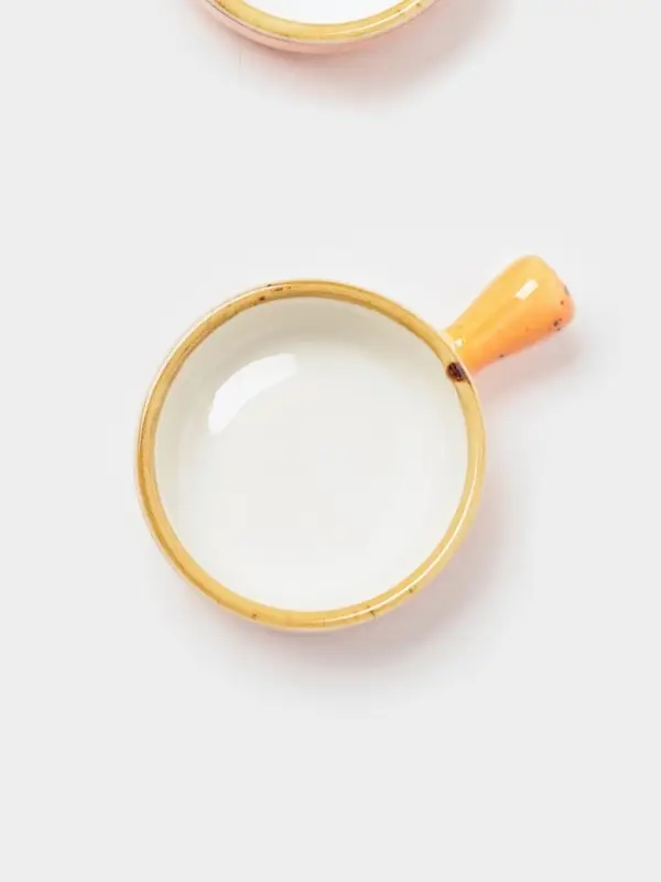 Кокотницы Magistro «Церера», набор 2 шт., 100 мл, d=7.5 см, фарфор, оранжевые Кокотницы Magistro «Церера», набор 2 шт., 100 мл, d=7.5 см, фарфор, оранжевые