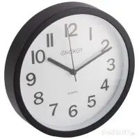 Часы настенные ENERGY ЕС-139, интерьерные, d-22см, плавный ход, черные