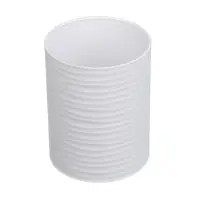 Стакан для ванной комнаты тм VETTA Тренто, пластик, PP, белый, 7,5х7,5х10см