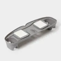 Держатель для швабр, 30&times;10&times;5 см, на липучке, с крючком, МИКС