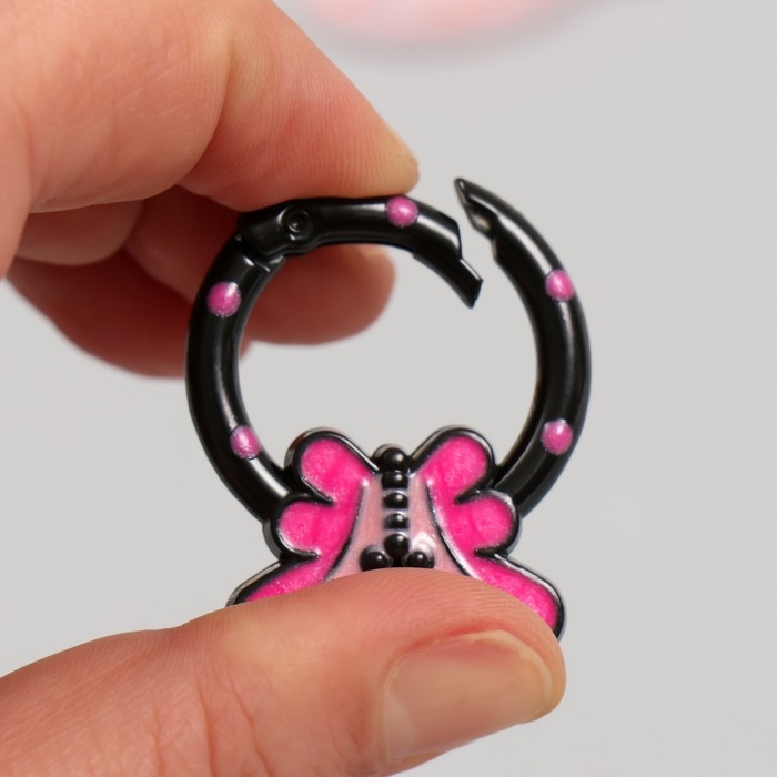 Карабин металл Карабин металл "Бабочка" МИКС 3,8х3 см