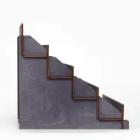 Подставка под открытки 12 ячеек по 12 см, 38.1&times;23&times;25 см, толщина 3 мм, коричневый