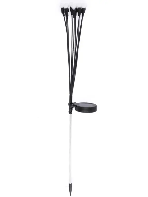 Садовый светильник &laquo;Шарики&raquo;, уличный, на солнечной батарее, 68 см, 10 LED, свечение мульти