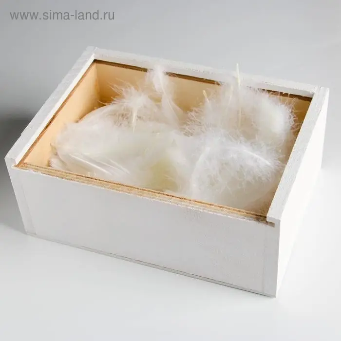 Наполнитель из перьев для шаров и подарков, упаковка, &laquo;Облака&raquo; , 15 х 11 см