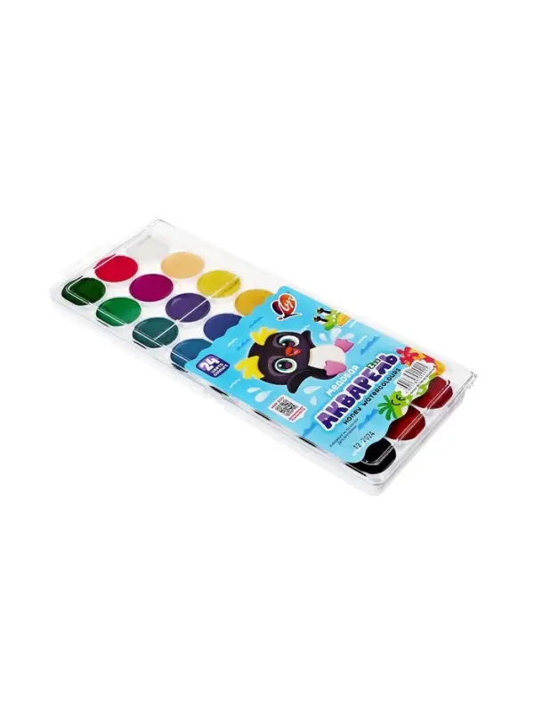 Акварель &laquo;Луч. ZOO&raquo;, 24 цвета, без кисти