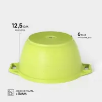 Кастрюля KUKMARA Trendy style, 3 л, d=22 см, со стеклянной крышкой, антипригарное покрытие, литой алюминий, зелёная