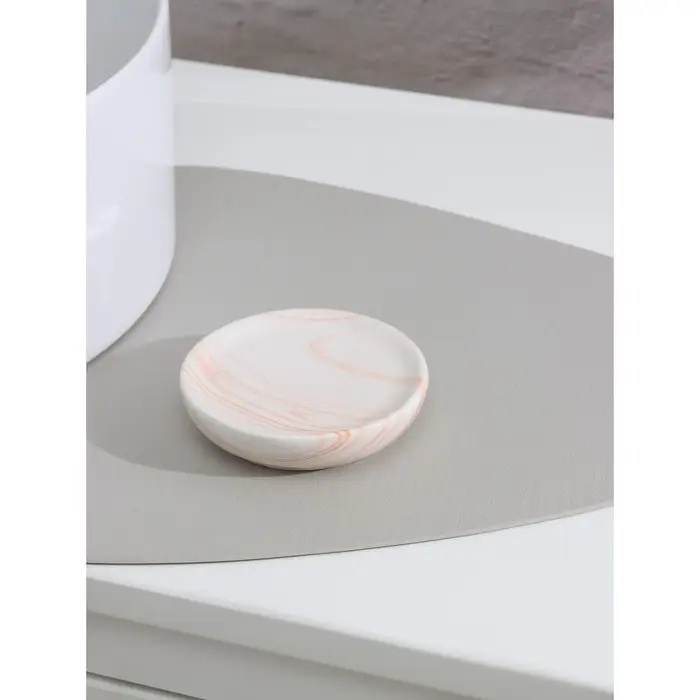 Мыльница керамическая Доляна «Розалин», цвет бело-бежевый