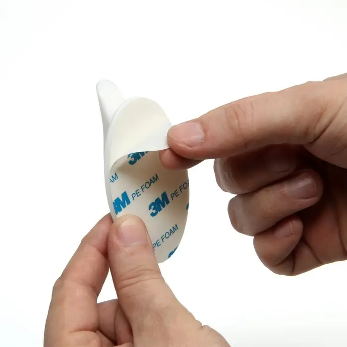 Ручка мебельная самоклеющаяся CAPPIO, L=95 мм, пластик, цвет белый