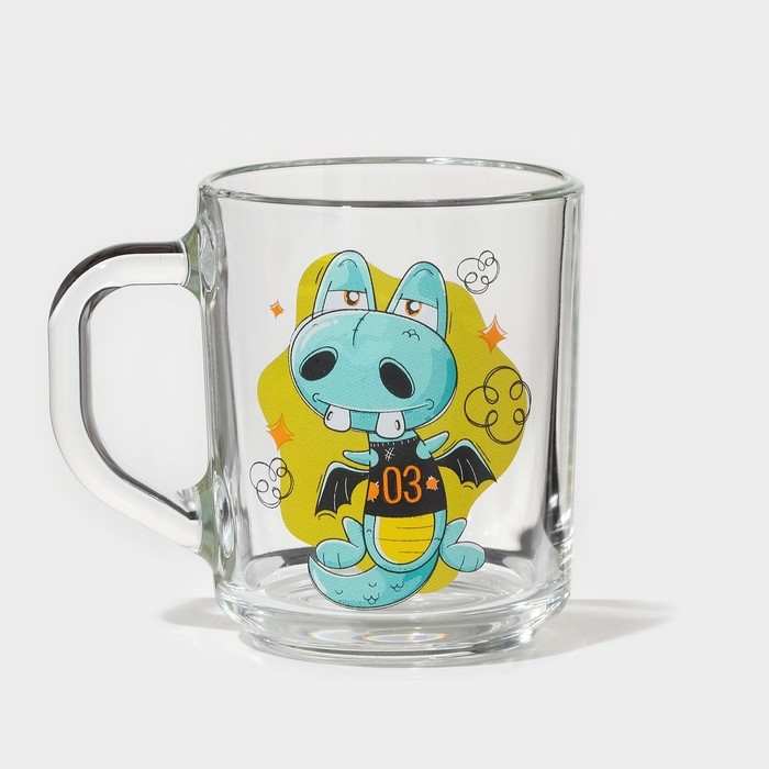 Кружка «Верные друзья», стеклянная, 200 мл, рисунок МИКС