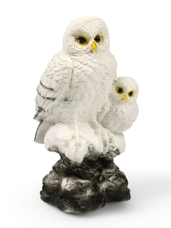 Садовая фигура из гипса &laquo;Совы полярные&raquo;, 36&times;18&times;19 см