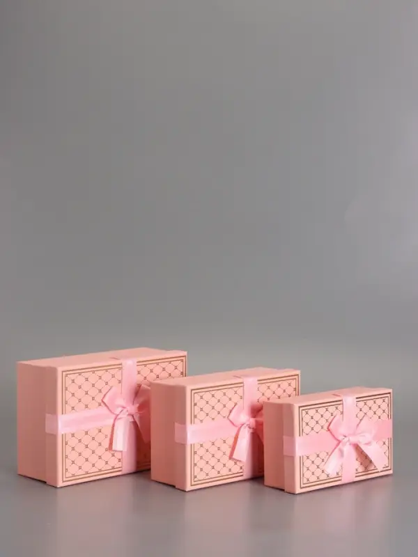 Наборок коробок 3 в 1 прямоугольные 23*16*9.5 21*14*8.0 19*12*6.5 см