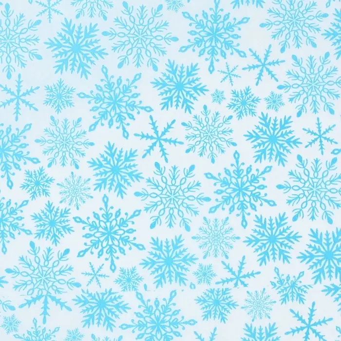 Упаковочная бумага на Новый год тишью &laquo;Снежинки&raquo;, 50&times;70 см