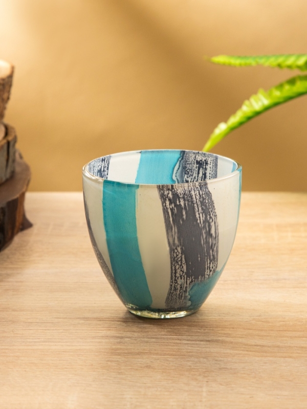 Свеча ароматическая в стеклянном подсвечнике 85 гр, вода