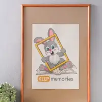 Фоторамка дерево 40х60 см, орех №1 (пластиковый экран)