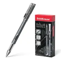 Ручка гелевая ErichKrause Megapolis Gel, чернила чёрные, узел 0.5 мм, длина линии письма 500 метров