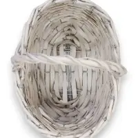 Корзина плетеная ИВА 22х16х12 см, ПЛЕТ ручка h=13 см белый Корзина плетеная ИВА 22х16х12 см, ПЛЕТ ручка h=13 см белый