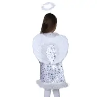 Карнавальный костюм «Звёздный ангел», нимб, платье, крылья, р. 28, рост 98-104 см Карнавальный костюм «Звёздный ангел», нимб, платье, крылья, р. 28, рост 98-104 см