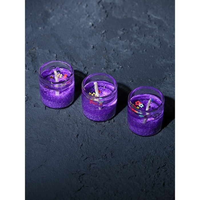 Свечи на Новый Год, гелевые «Новогодняя коллекция: С новым годом», 6 шт , 2,5 х2,5 х 2,5 см Свечи на Новый Год, гелевые «Новогодняя коллекция: С новым годом», 6 шт , 2,5 х2,5 х 2,5 см