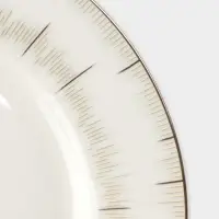 Тарелка WY Golden rays, d=20 см, фарфор, белая