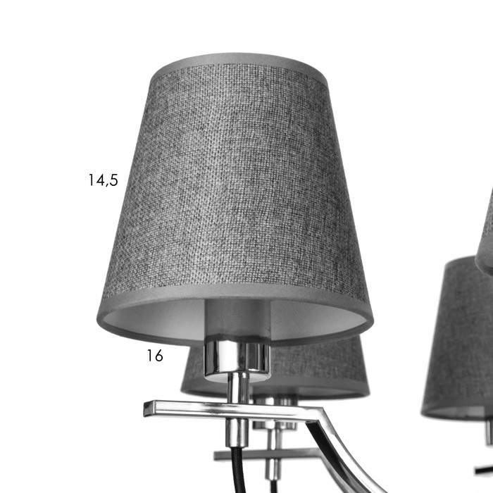 Люстра 2794/8 E27 40Вт хром 80х80х32 см BayerLux Люстра 2794/8 E27 40Вт хром 80х80х32 см BayerLux