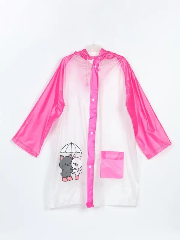 Дождевик детский &laquo;Котики&raquo;, размер L, рост 120-130 см