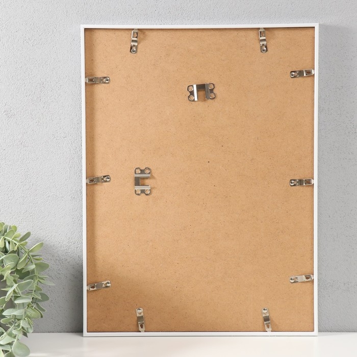 Фоторамка пластик Lida 30х40 см белый (пластиковый экран)