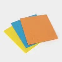 Салфетки для уборки Доляна, целлюлоза губчатая, 16.5&times;15.5 см, 3 шт.