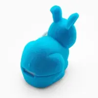 Футляр под серьги, кольцо &laquo;Кролик&raquo;, бархатный, 5.7&times;4.5 см, бирюзовый