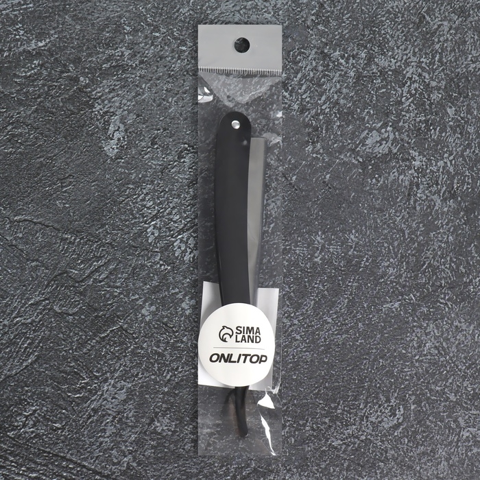 Опасная бритва, шаветт, без лезвия, 16,5/24 × 2,5 × 1,3 см, пластиковая, цвет чёрный/серебристый Опасная бритва, шаветт, без лезвия, 16,5/24 × 2,5 × 1,3 см, пластиковая, цвет чёрный/серебристый