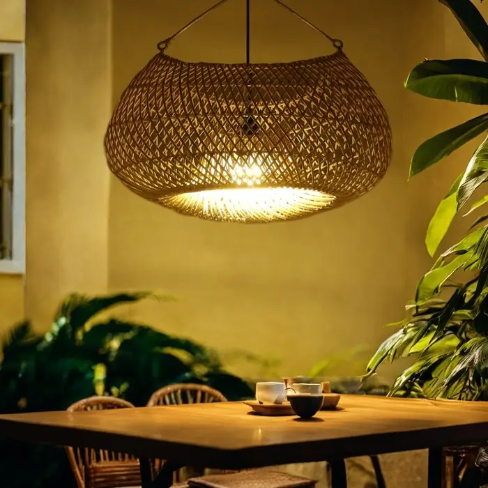 Светильник потолочный из ротанга «Рахарьо», 1×120 Вт, Е27, 43×34×25 см Светильник потолочный из ротанга «Рахарьо», 1×120 Вт, Е27, 43×34×25 см