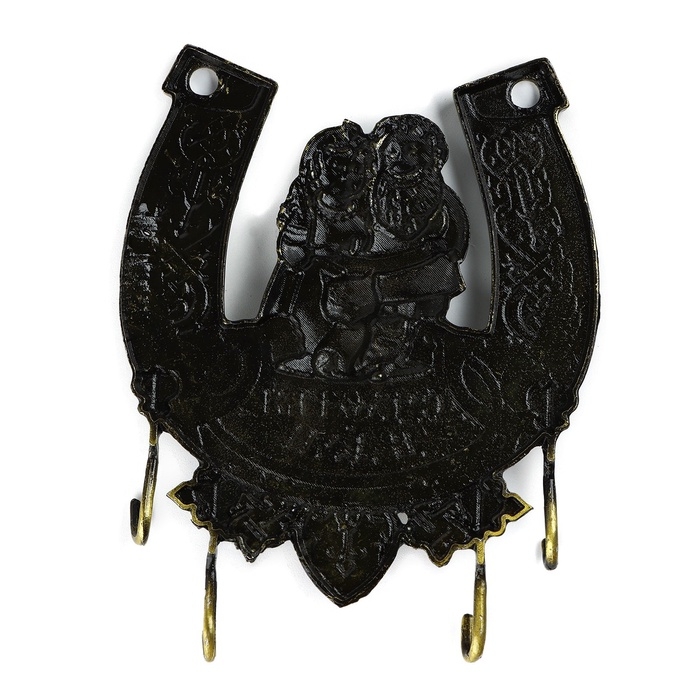 Ключница настенная «Счастья в дом», домовой, 10.4 х 12.1 см Ключница настенная «Счастья в дом», домовой, 10.4 х 12.1 см