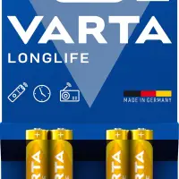 Батарейка Varta LONGLIFE LR03 AAA BL4 Alkaline 1.5V (4103) (4/40/200)