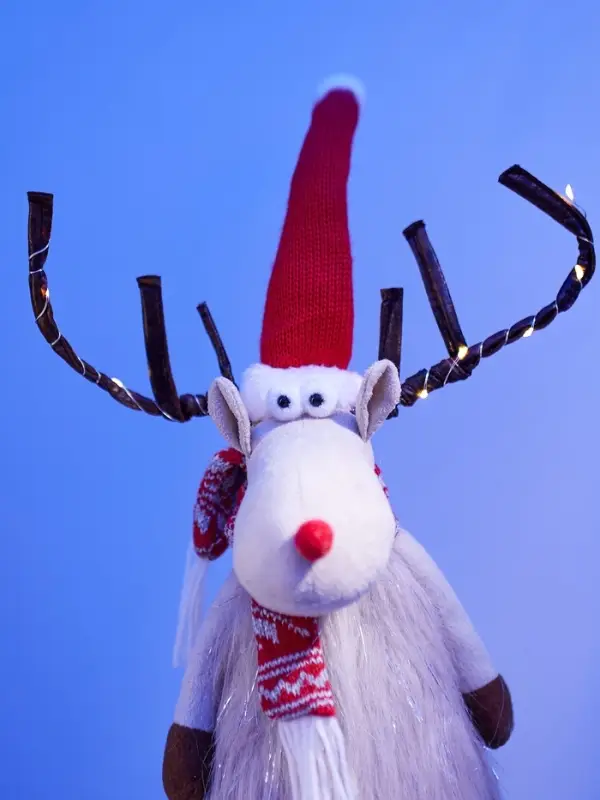 Фигура текстиль «Новогодний лосик» 58 см, 10 LED, от батареек CR2032×1, свечение тёплое белое Фигура текстиль «Новогодний лосик» 58 см, 10 LED, от батареек CR2032×1, свечение тёплое белое