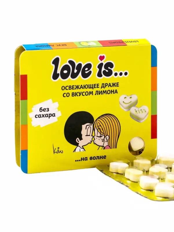 Освежающие конфеты Love is, со вкусом мяты в блистере, 10.8 г
