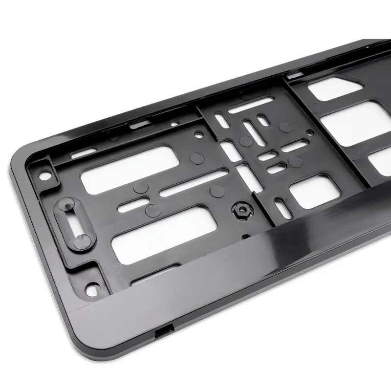 Рамка под номерной знак двусоставная (черная) AVS RN-24